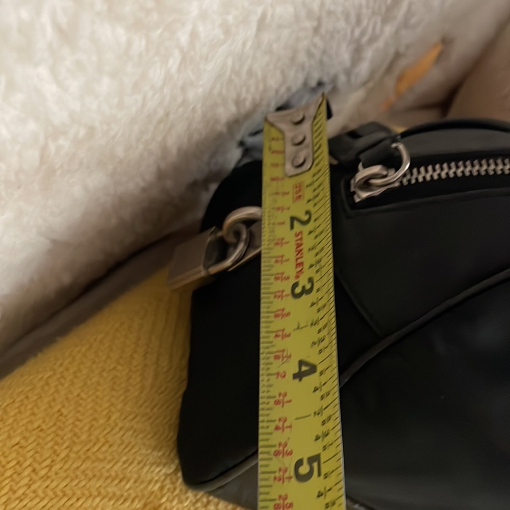PradaTessurto black nylon bag with leather trim and handle - Picture 16 of 17